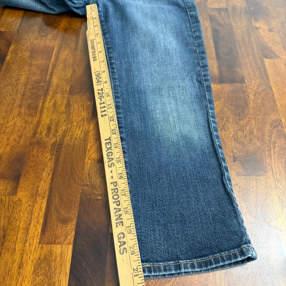 Lucky Brand Lody Crop Jeans Womens Size 4 27 Blue Denim 7WD1033 Dungarees 30x21 - Picture 7 of 11